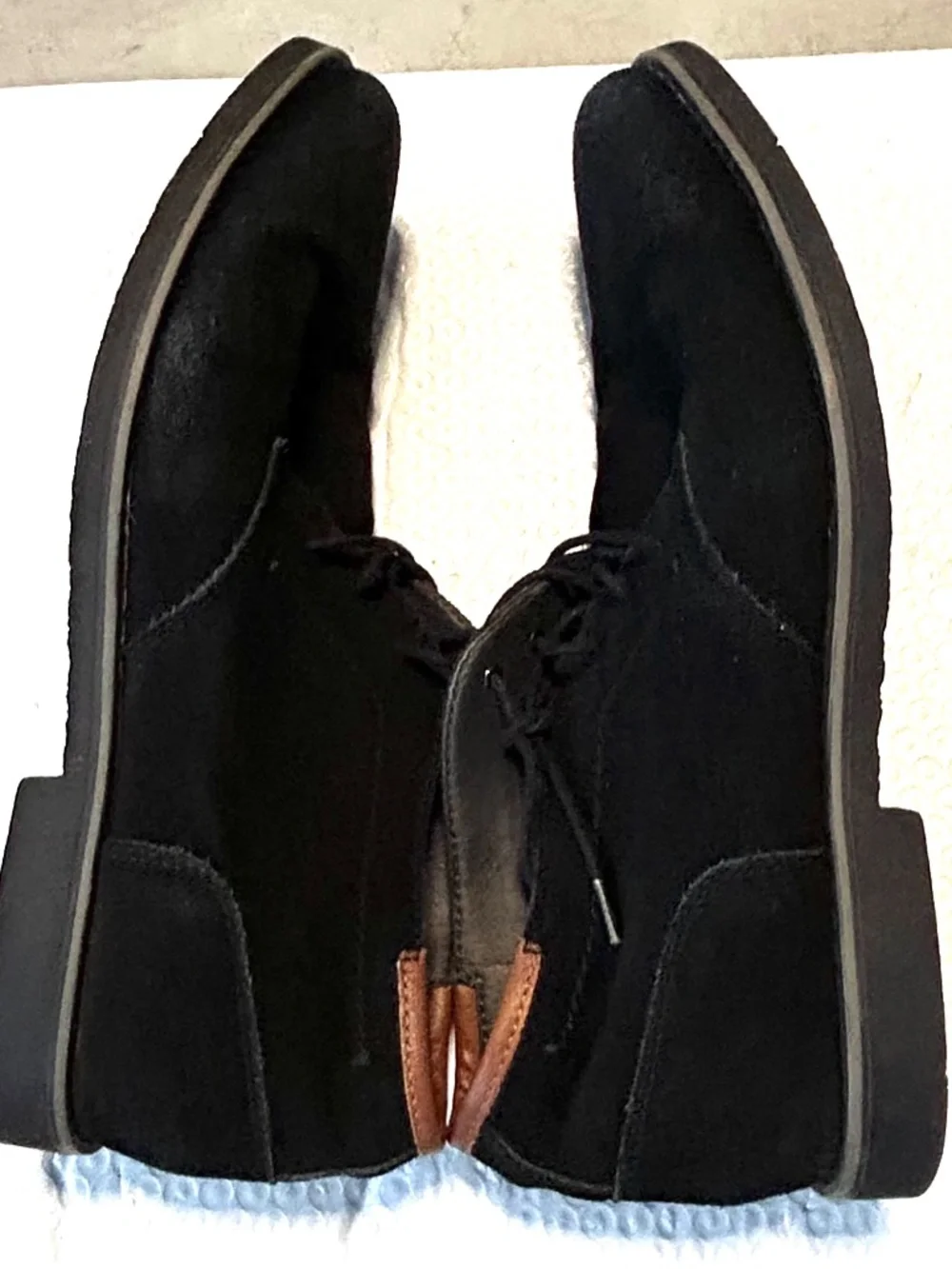 Dr. Scholl's Men's Black Suede Chukka Boots Comfort Ankle Desert Shoes Size 11